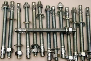 (6) Concrete Wedge Anchor Bolts 3/4 x 10 Includes Nuts & Washers - Picture 1 of 1