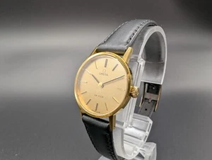 [EXC+5] Reloj Omega DeVille 625 dorado vintage cuerda manual para mujer 250524 - Imagen 1 de 11