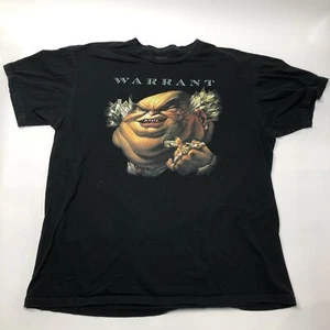 Warrant Band Dirty Rotten Filthy Stinking Rich Double Sided Large Black T Shirt - Picture 1 of 8