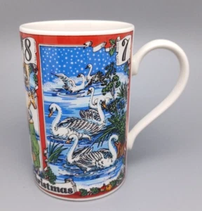 Taza Dunoon 12 Días de Navidad Café Té Hecho en Inglaterra Día 7 8 y 9 - Imagen 1 de 6