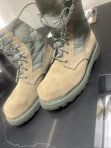 Military Boots Steel Toe UFCW Vibram Mondo Sage Green Suede Size 9 Excellent - Picture 1 of 12