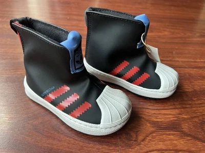NUEVO - Botas de Lluvia Adidas Superstar 360 Tallas Pequeñas 4K Niños Raras Foto 1 de 4