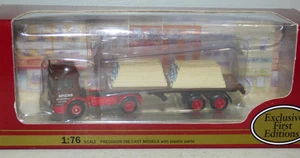 EFE 22601 AEC Ergo tandem axle Flatbed Spears of Melksham brown & red 1:76 scale - Picture 1 of 1
