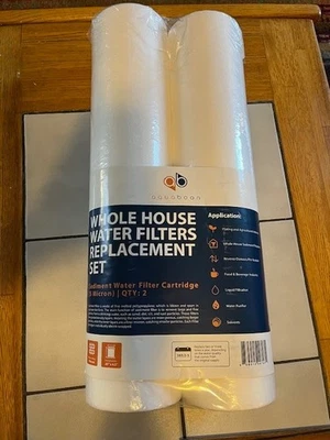 2PK of Big Blue 5 Micron 20" x 4.5" Sediment Water Filter2 Cartridge by Aquaboon - Image 1 of 2