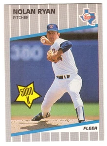 1989 FLEER UPDATE #U-67 NOLAN RYAN 5000 K - Picture 1 of 1