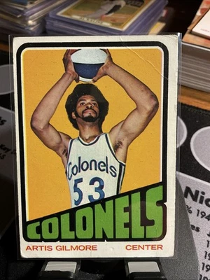 1972-73 Topps #180 Artis Gilmore Rookie Card RC Low Grade (crease) B - Image 1 of 2