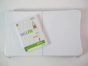 Nintendo Wii Fit Balance Board + Exercise Aerobics Yoga Video Fitness Game Set - Picture 1 of 12