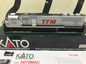 Kato Ho Scale TFM SD70MAC Powered Diesel Locomotive #1602 37-6455 - Picture 1 of 9
