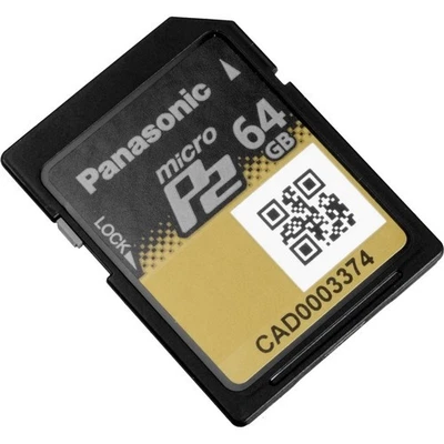 Panasonic 64GB microP2 UHS-II High-Speed Memory Card AJ-P2M064AG / AJ-P2M064BG - Image 1 of 2
