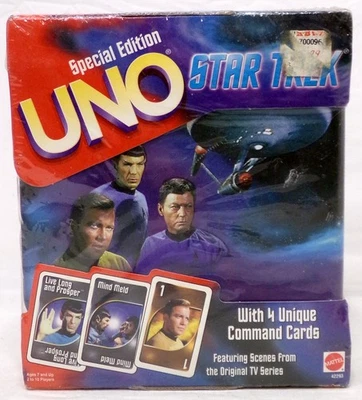 Vintage 1999 Mattel UNO Star Trek Special Edition Card Game New Sealed - Image 1 of 4