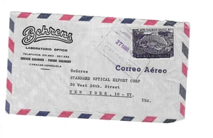VENEZUELA 1958 Cover sent to U.S, - back flap missing - Picture 1 of 2