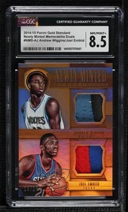 2014-15 Panini Gold Standard /25 Joel Embiid Andrew Wiggins CGC 8.5 Rookie RC - Picture 1 of 3