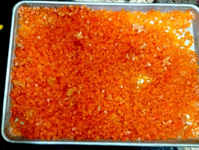 Mezcla de chum 0,5 libras huevos curados naturales salmón rey cabeza de acero trucha coho cebo para peces Foto 1 de 2