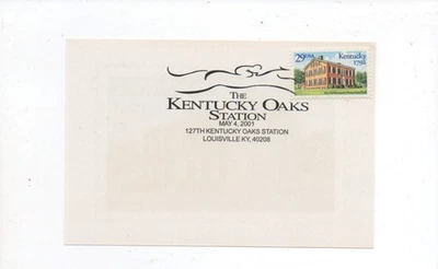 United States 2636 on postcard with 127th Kentucky Oaks cancel 5-4-2001 - Image 1 of 2