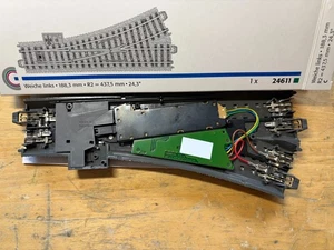 HO - Marklin 24611 C Left Digital Switch Turnout - see photos - Picture 1 of 5