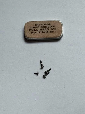 Vintage Waltham Pocket Watch Full Head Case Screws  - Image 1 of 3