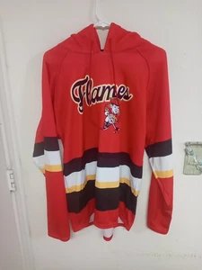 Minuteman Flames Hoodie Kids Youth Sz Medium M Calgary Red Winter MHA - Picture 1 of 6