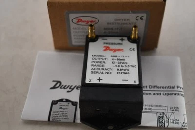 NEW Dwyer Instruments 668B-17-1 Compact differential pressure transmitter  - Image 1 of 4