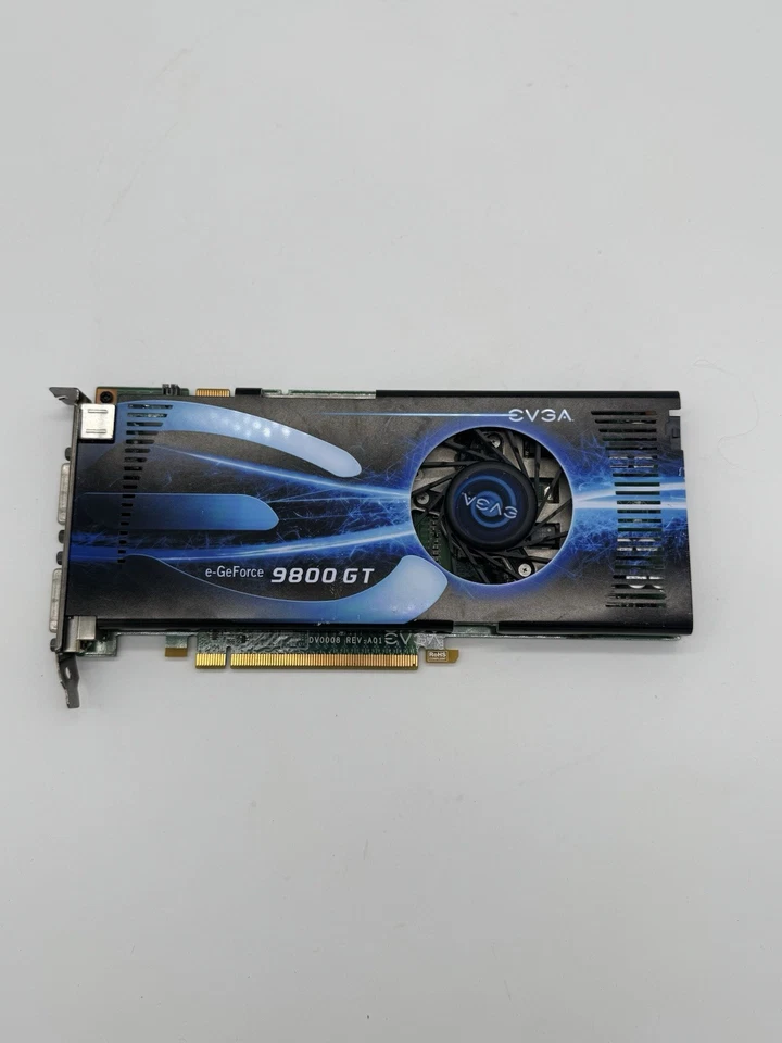 EVGA NVIDIA GeForce 9800 GT (512P3N976AR) 512MB GDDR3 SDRAM PCI Express x16... - Image 1 of 4