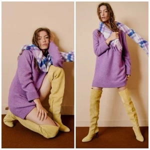 Sezane Freja Purple Dress Size Large - Picture 1 of 6