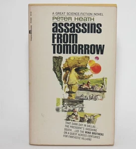 ASSASSINS FROM TOMORROW by Peter Heath - Magnun 1967 Vintage SF PB Mind Brothers - Picture 1 of 5