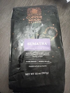 Copper Moon Coffee Whole Bean Blend, Sumatra, Dark Roast, #1 - Picture 1 of 4