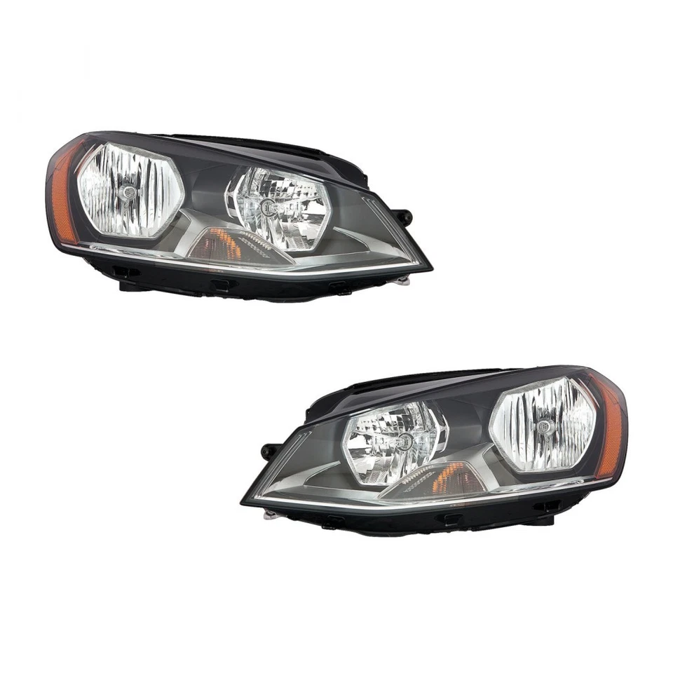 For Volkswagen e-Golf 2015-2020 Headlight Driver & Passenger Side | Pair | CAPA - Image 1 of 4