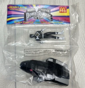 Mighty Morphin Power Rangers McDonalds 1995 Premium MIP Black Ranger - Picture 1 of 4