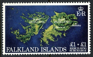 FALKLAND ISLANDS 1982 £1+£1 Rebuilding Fund SG 430 MNH - Picture 1 of 2