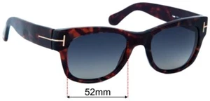 SFx Ersatz Sonnenbrillengläser passend für Tom Ford Cary TF58 - 52mm breit - Bild 1 von 26