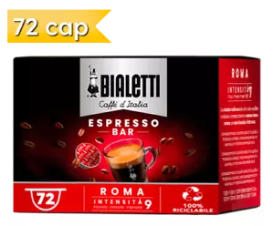 216 Capsule Caffè Bialetti Miscela ROMA Gusto Intenso Originali Sistema Bialetti - Foto 1 di 1