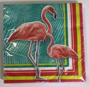 Flamingo Luncheon Napkins Paper Hawaii Birthday Island Oasis Florida - Picture 1 of 12