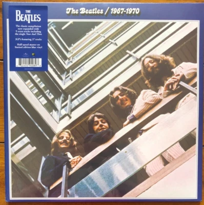 The Beatles 1967 1970 Blue Vinyl Record New Sealed 602455920898 - Image 1 of 4
