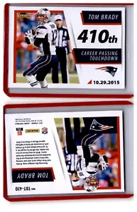 2021 Partitur Fußball Tom Brady TD Tribute Karriere Passing TD #410 Patriots - Bild 1 von 1