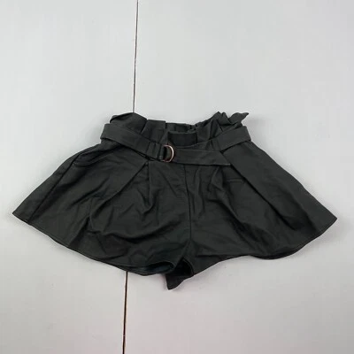 Pantalones Cortos Ted Baker 7 Años Negros Niñas Bolsillos Cinturón Imitación Cuero Foto 1 de 4