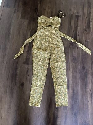 Mono Material Niña Oliva Floral - Talla Extra Pequeña Foto 1 de 3