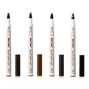 Microblading Tattoo Eyebrow Ink Pen Waterproof 3D Fork Lasting Pencil Eye Brow M - Picture 1 of 18