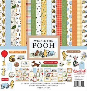 Echo Park - Winnie The Pooh - Kit Colección 12x12 Papeles Álbum de Recortes + Pegatinas - Imagen 1 de 6