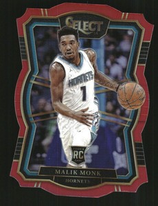 2017-18 Select Prizms Die Cut Red #142 Malik Monk /135