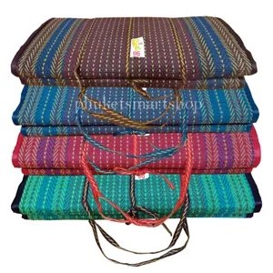 Thai Foldable Plastic Rubber Mat Picnic Camping Yoga Outdoor Woven 180x190 Large - Picture 1 of 13