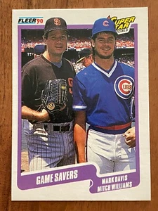 1990 Fleer Super Star Specials Mitch Williams, Mark Davis #631 - Picture 1 of 2