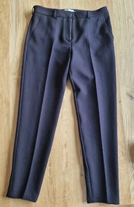 LADIES SIZE 10 SMART BLACK TAPERED LEG TROUSERS - Picture 1 of 5