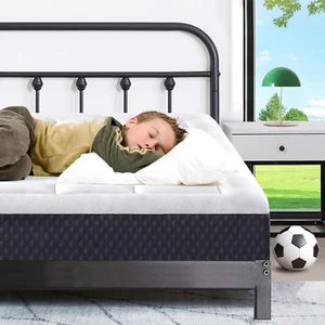 6 Inch Twin Mattress for Kids Adults Single Bed, Breathable Gel-Memory Foam plus - Picture 1 of 7