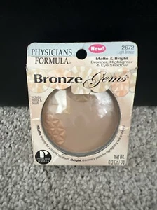 NWB Physicians Formula Bronze Gems Matte & Bright Set, 2672 Light Bronzer 9g - Picture 1 of 15