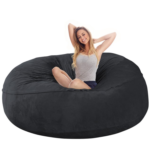 Puff Gigante para Sala de Estar Cubierta Suave 7ft Giant Bean Bag Sofa Soft  Cove