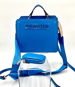 Steve Madden blaue Bevelyn Umhängetasche DT618175 neu mit Etikett kostenloser Versand - Bild 1 von 9