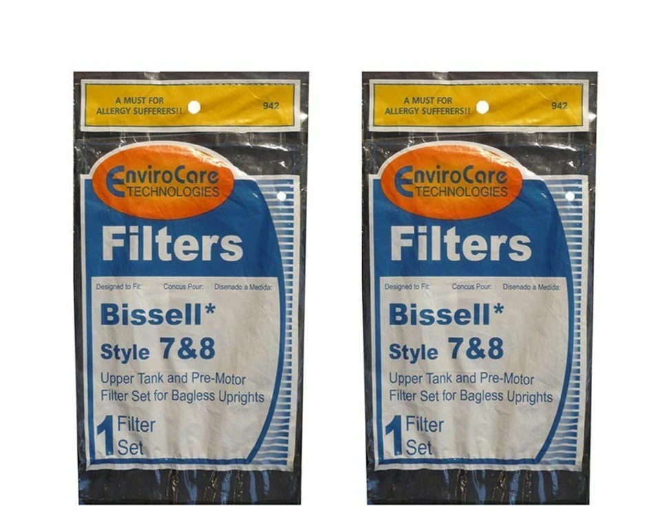 (1 Set) Bissell Vacuum Style 7/8/14 Foam Filter Kit 3093 Cleanview Part # 203107