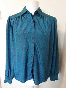 Vintage Jacques Vert Eye Catching Relaxed Fit Blouse Top Size 14 With Necktie... - Picture 1 of 10