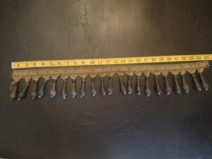 Vintage Boho Trim, Wood Beads, Textiles, Sewing, Pillow Making - Picture 1 of 4