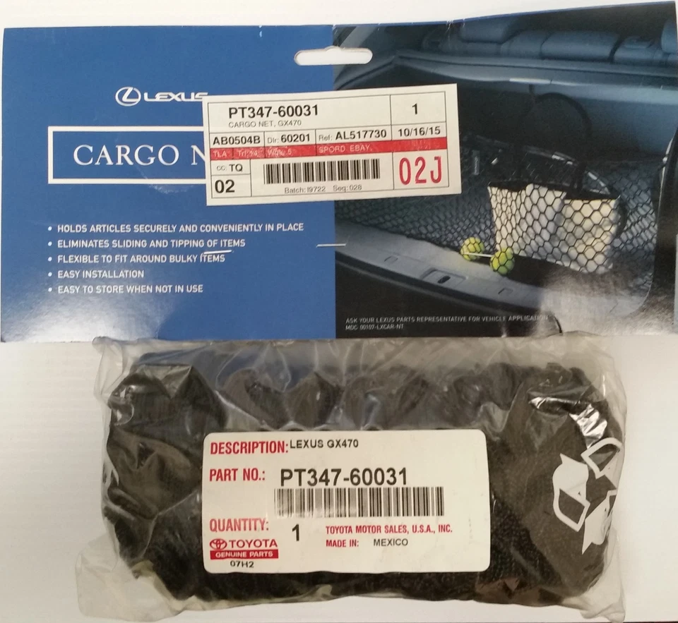 LEXUS OEM FACTORY CARGO NET 2003-2009 GX470 - Image 1 of 1